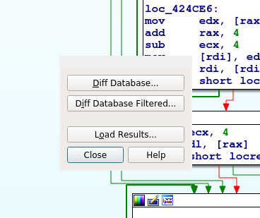 Screenshot shows how to install BinDiff on Fedora.